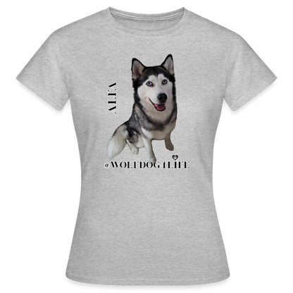 Koszulka damska - szary melanż