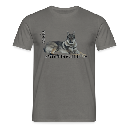 Koszulka męska - grafitowy