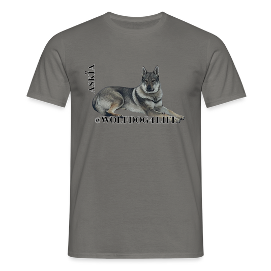 Koszulka męska - grafitowy