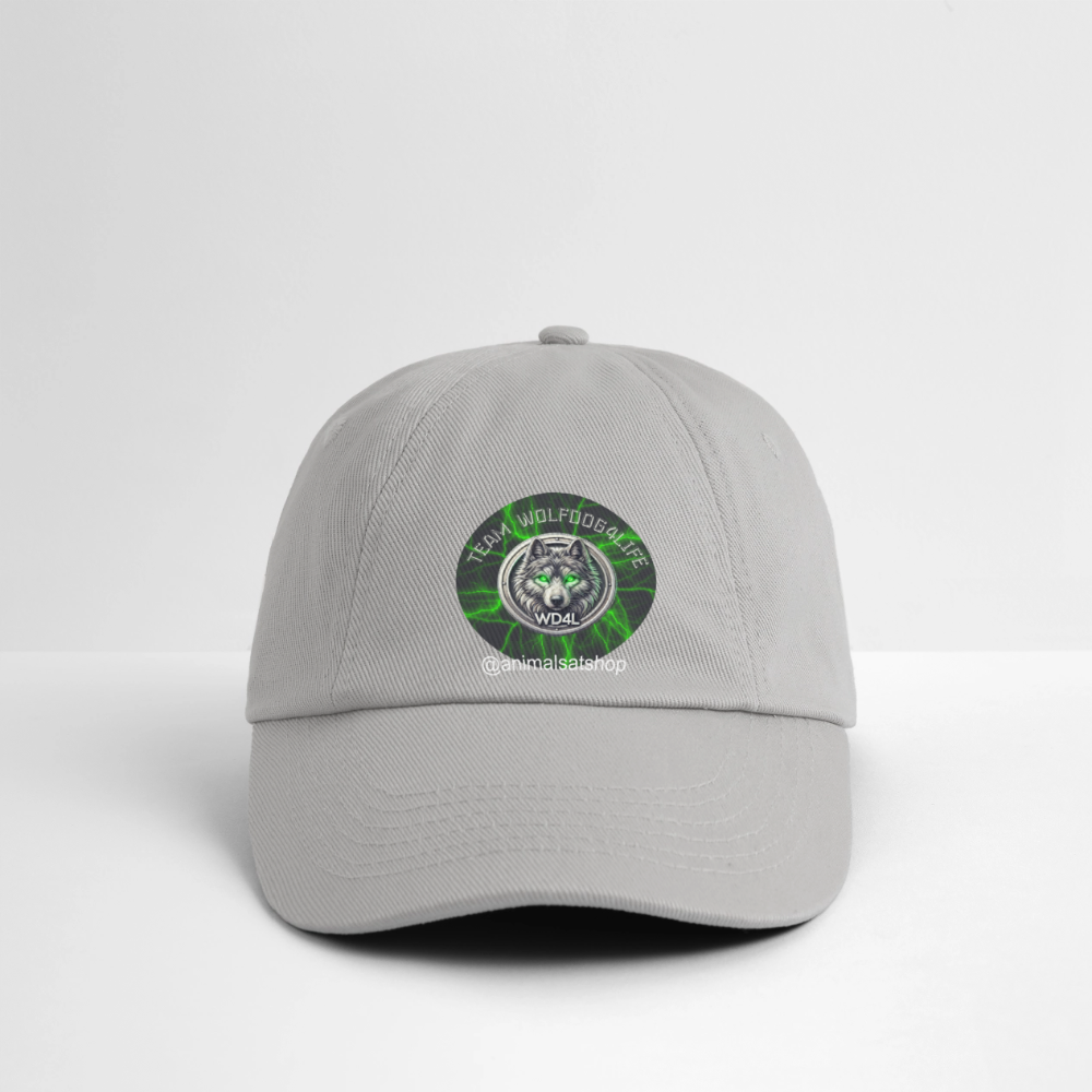 Team Wolfdog4life Offizielle Baseballkappe – Zeig, zu wem du gehörst! - szary