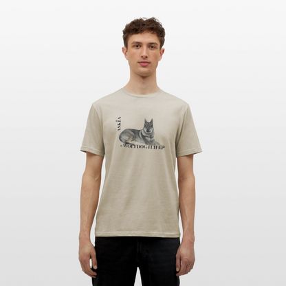 Koszulka męska - piaskowy beż