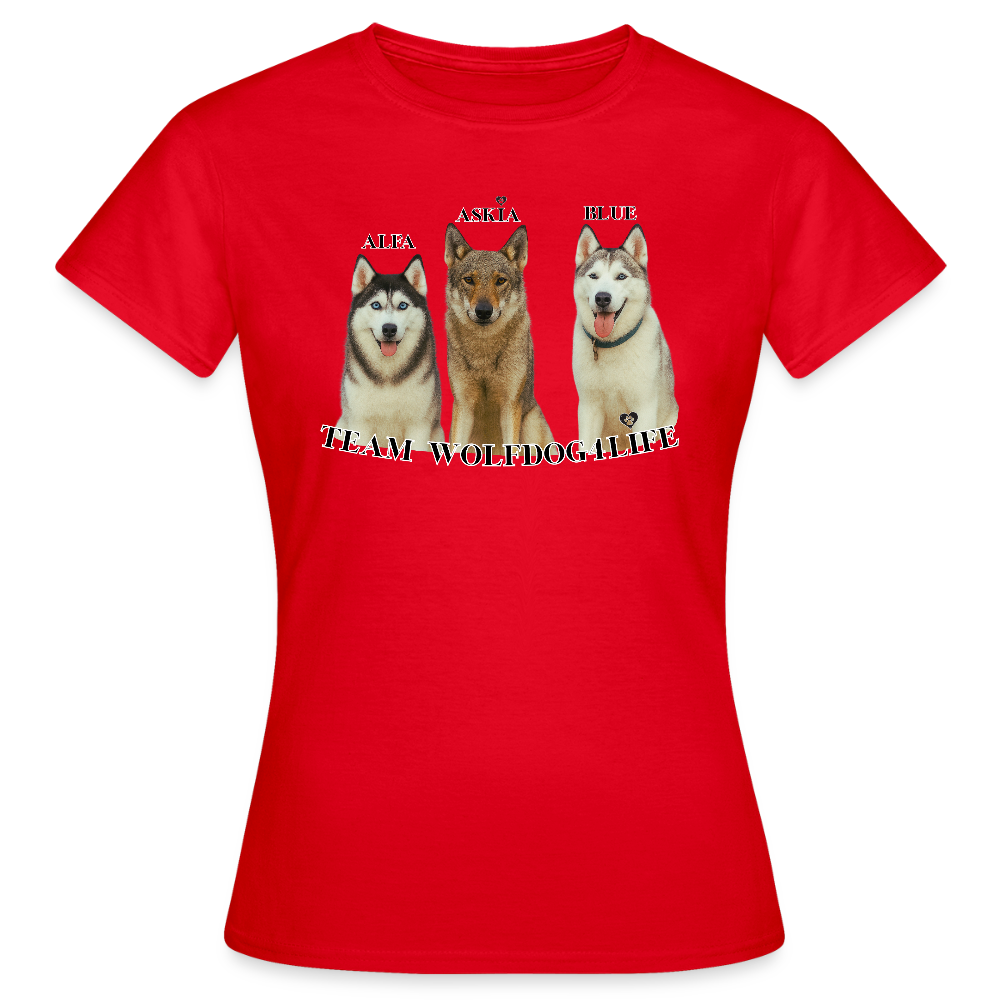 Koszulka damska - czerwony