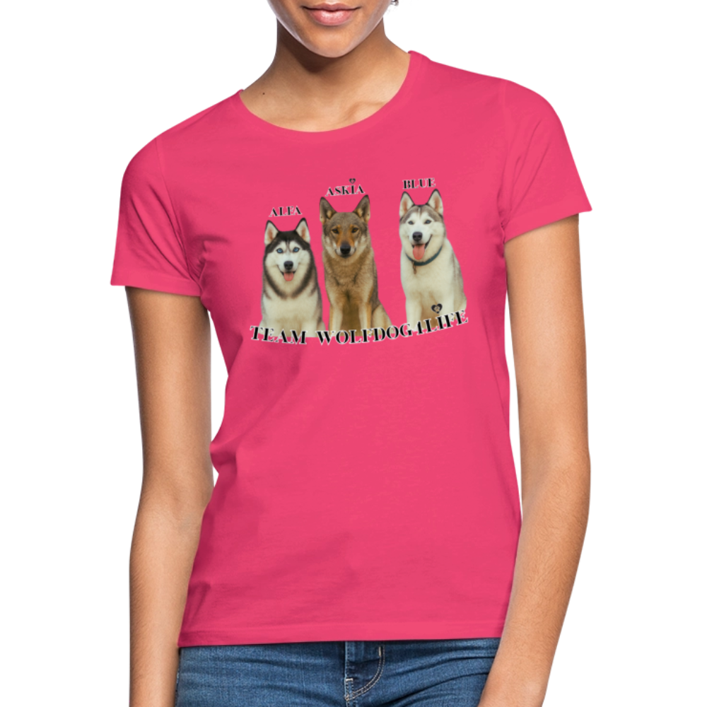 Koszulka damska - azaliowy