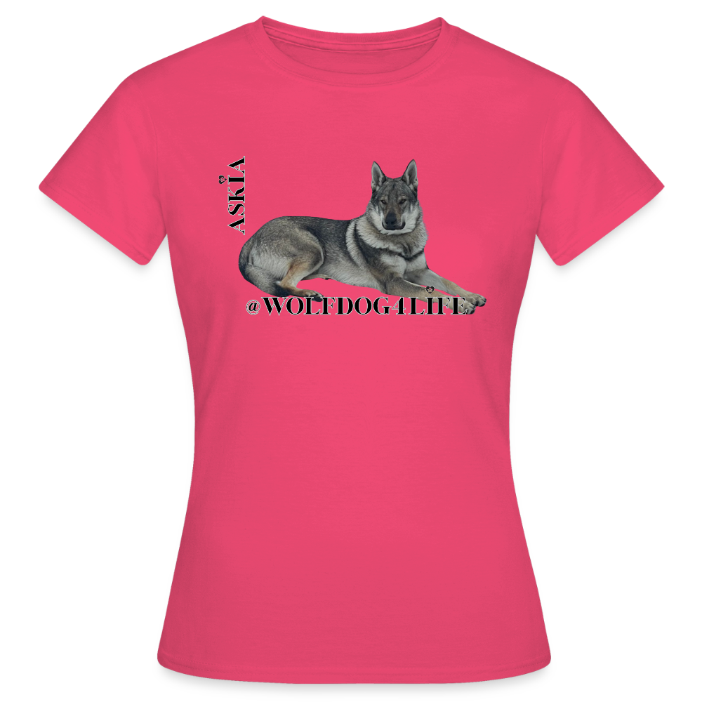 Koszulka damska - azaliowy