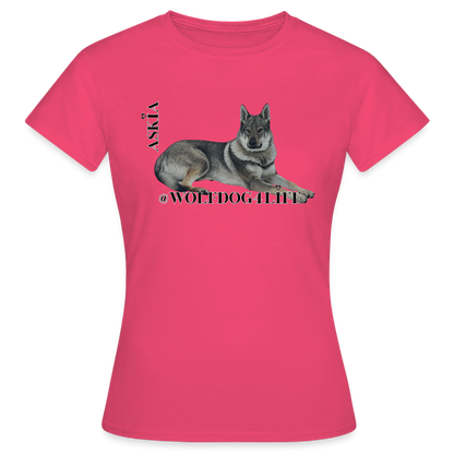 Koszulka damska - azaliowy