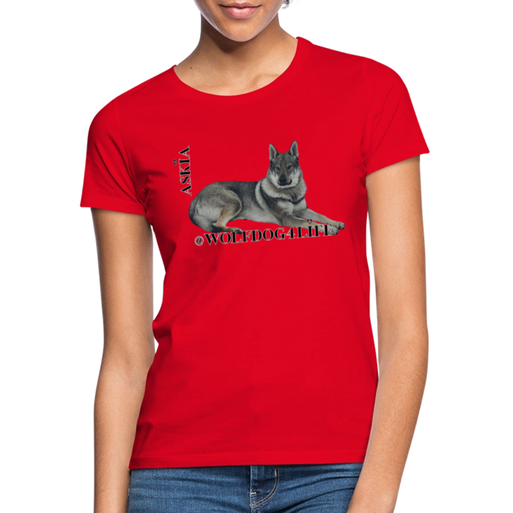 Koszulka damska - czerwony