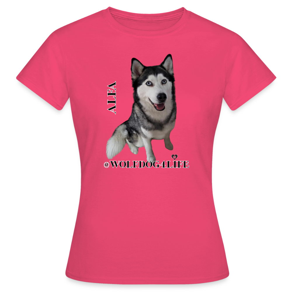 Koszulka damska - azaliowy