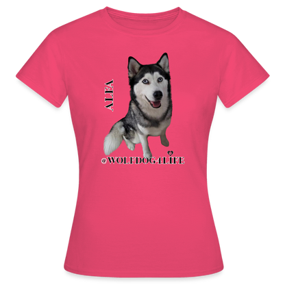 Koszulka damska - azaliowy