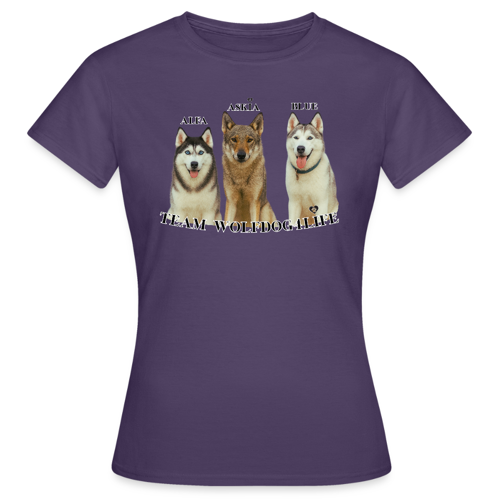 Koszulka damska - ciemnofioletowy