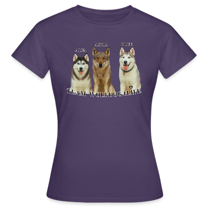 Koszulka damska - ciemnofioletowy