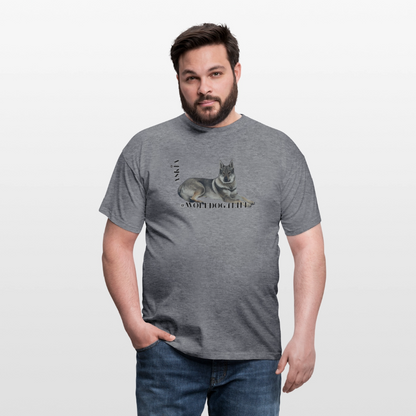 Koszulka męska - grafitowy melanż