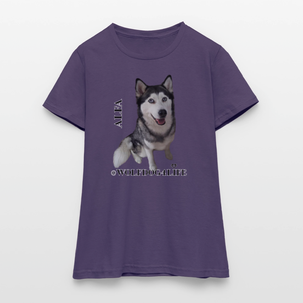 Koszulka damska - ciemnofioletowy