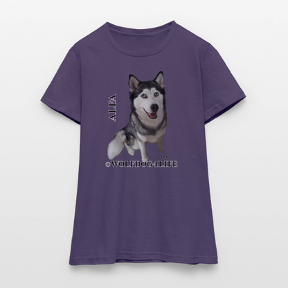 Koszulka damska - ciemnofioletowy