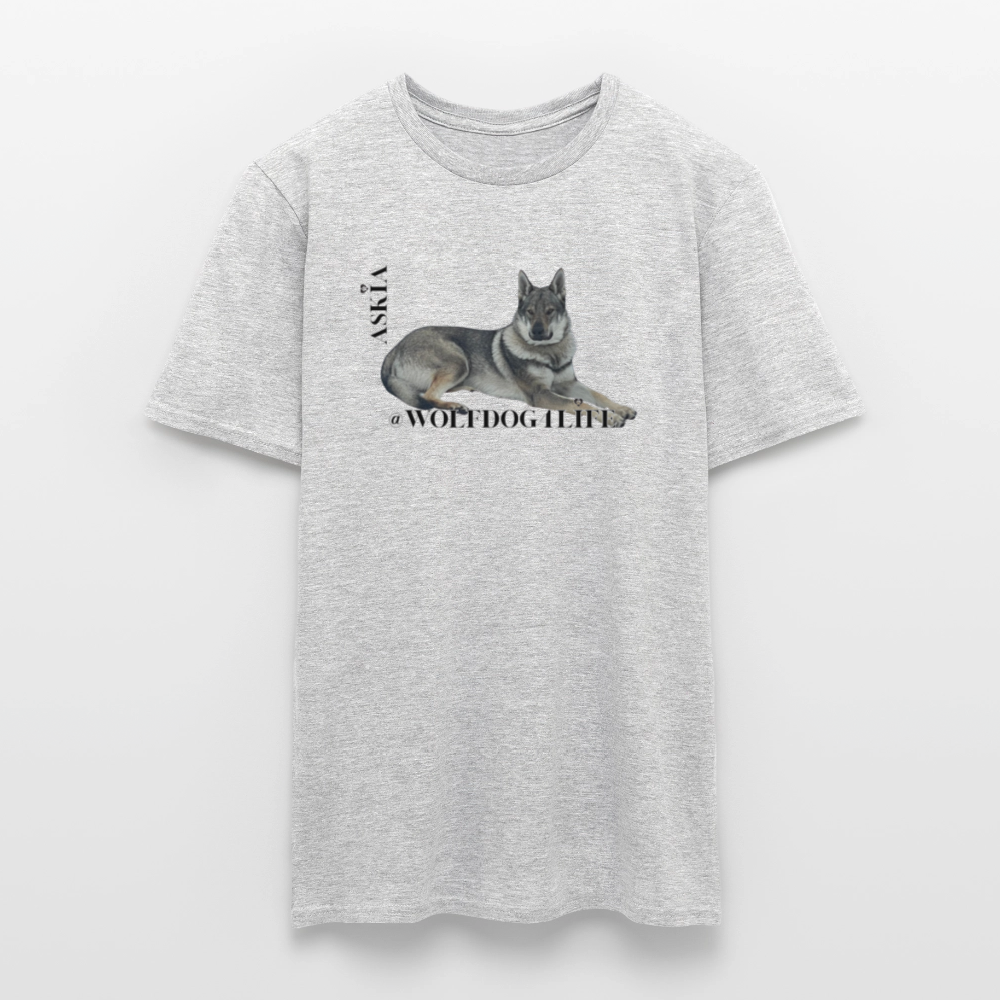 Koszulka męska - szary melanż