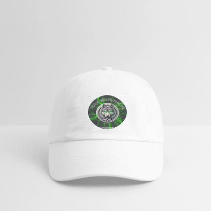 Team Wolfdog4life Offizielle Baseballkappe – Zeig, zu wem du gehörst! - biały/biały