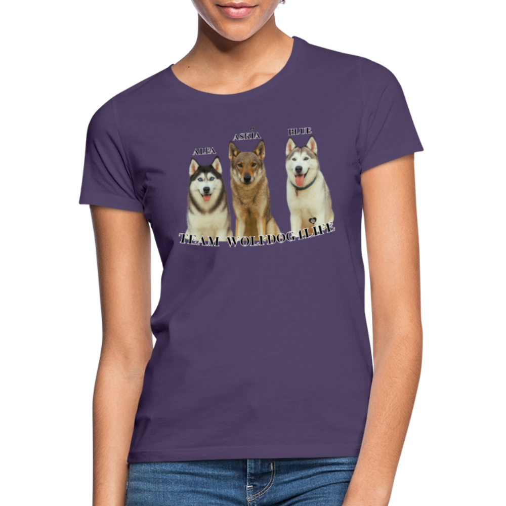 Koszulka damska - ciemnofioletowy