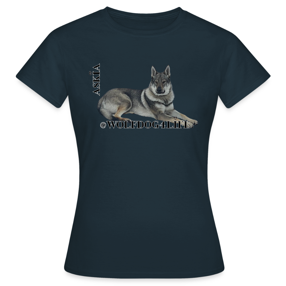 Koszulka damska - granatowy