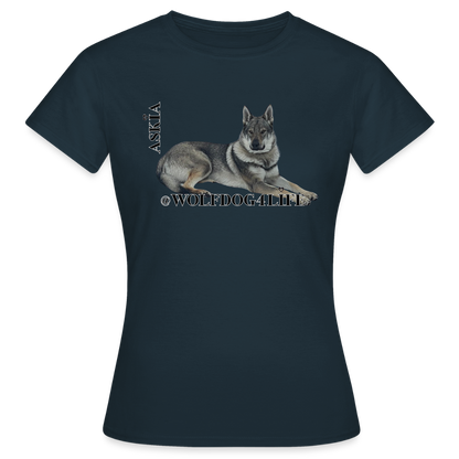 Koszulka damska - granatowy