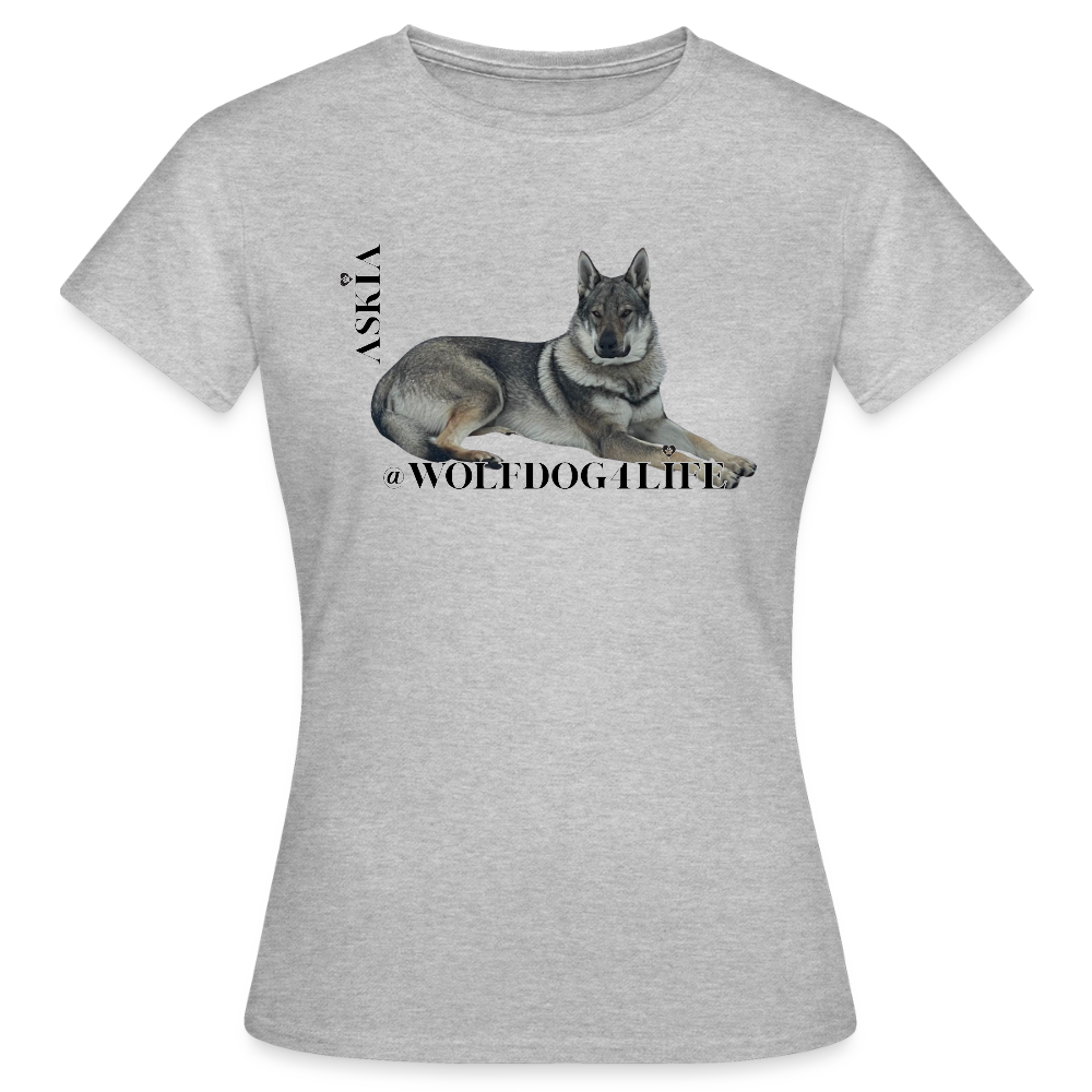 Koszulka damska - szary melanż