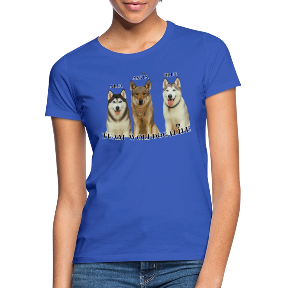 Koszulka damska - błękit królewski