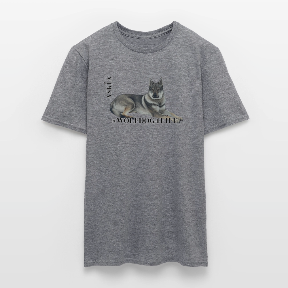 Koszulka męska - grafitowy melanż