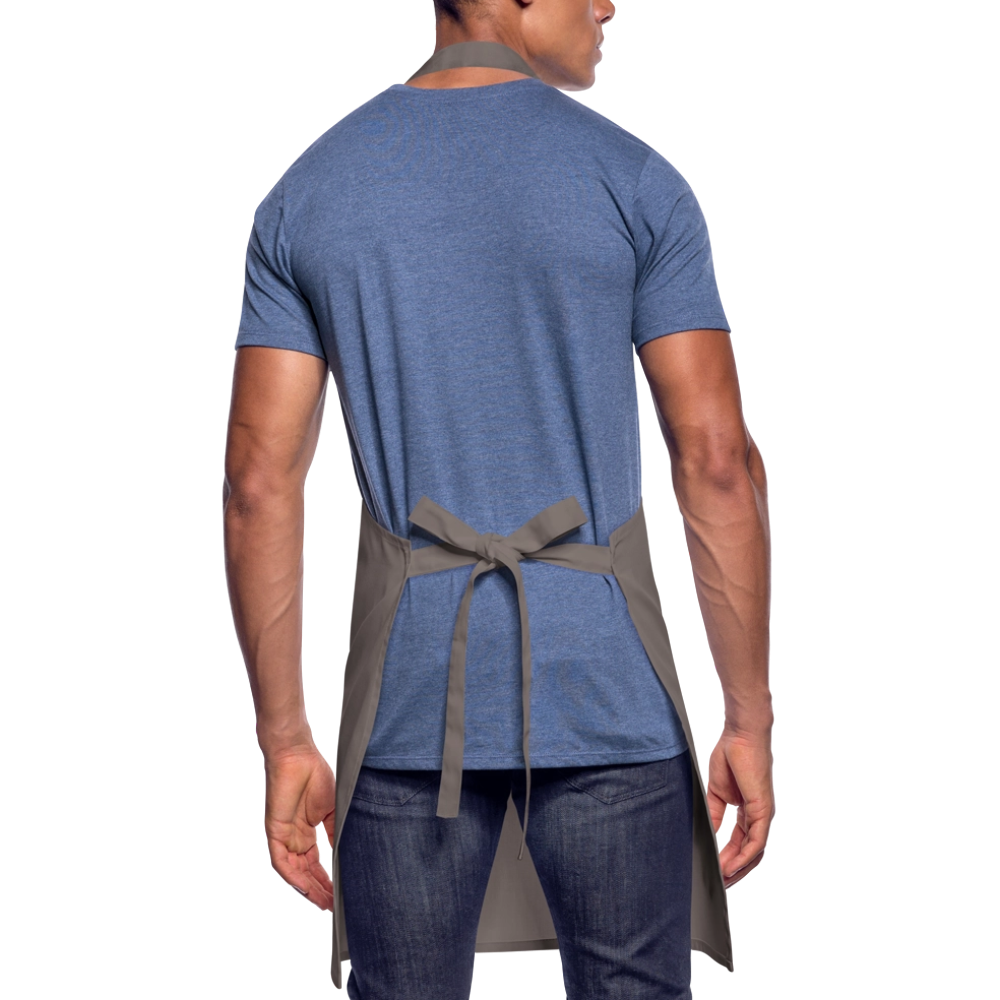 Fartuch kuchenny Wolfdog4life – Nie gotuję – dominuję w kuchni! - szary