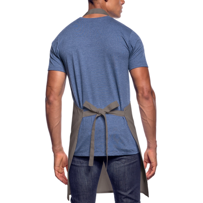 Fartuch kuchenny Wolfdog4life – Nie gotuję – dominuję w kuchni! - szary