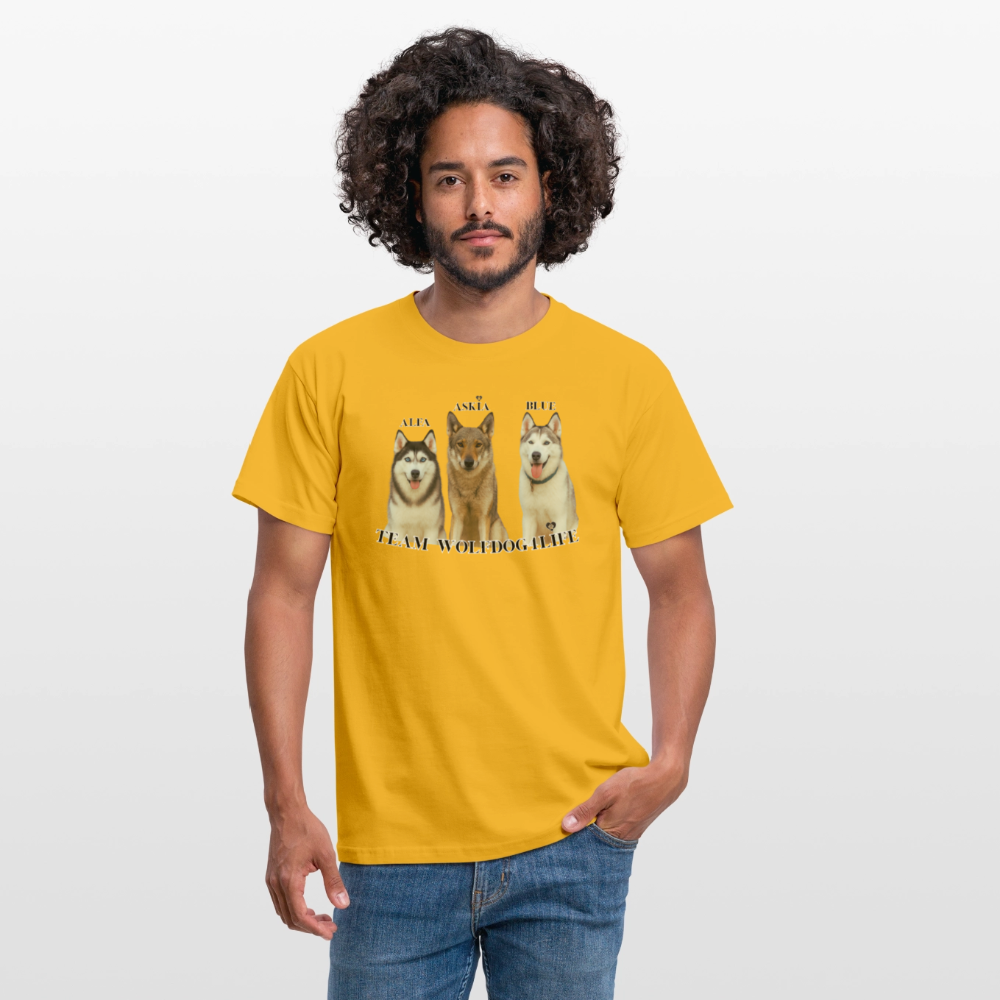 Koszulka męska - żółty