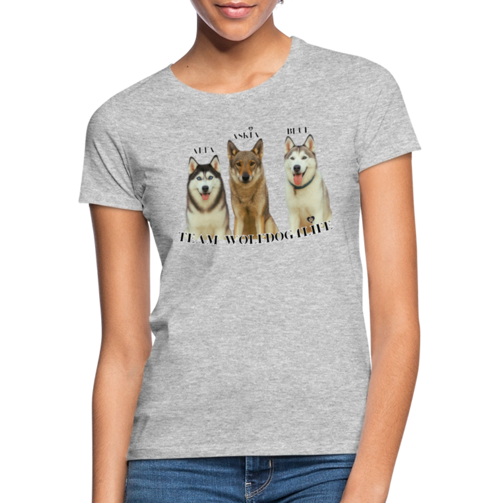 Koszulka damska - szary melanż