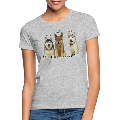 Koszulka damska - szary melanż