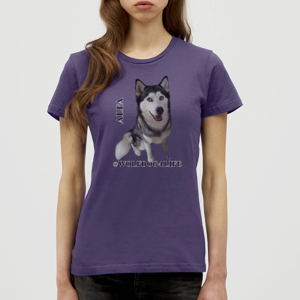 Koszulka damska - ciemnofioletowy