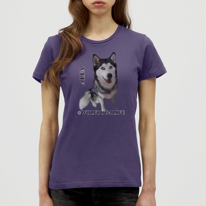 Koszulka damska - ciemnofioletowy