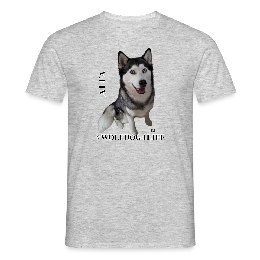 Koszulka męska - szary melanż