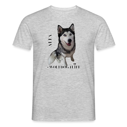 Koszulka męska - szary melanż