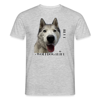 Koszulka męska - szary melanż