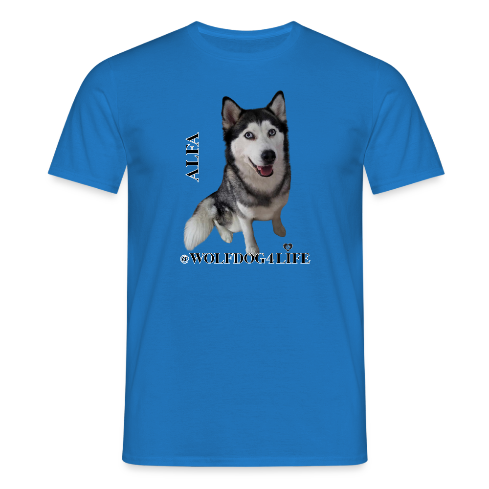 Koszulka męska - błękit królewski