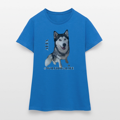 Koszulka damska - błękit królewski