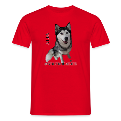 Koszulka męska - czerwony