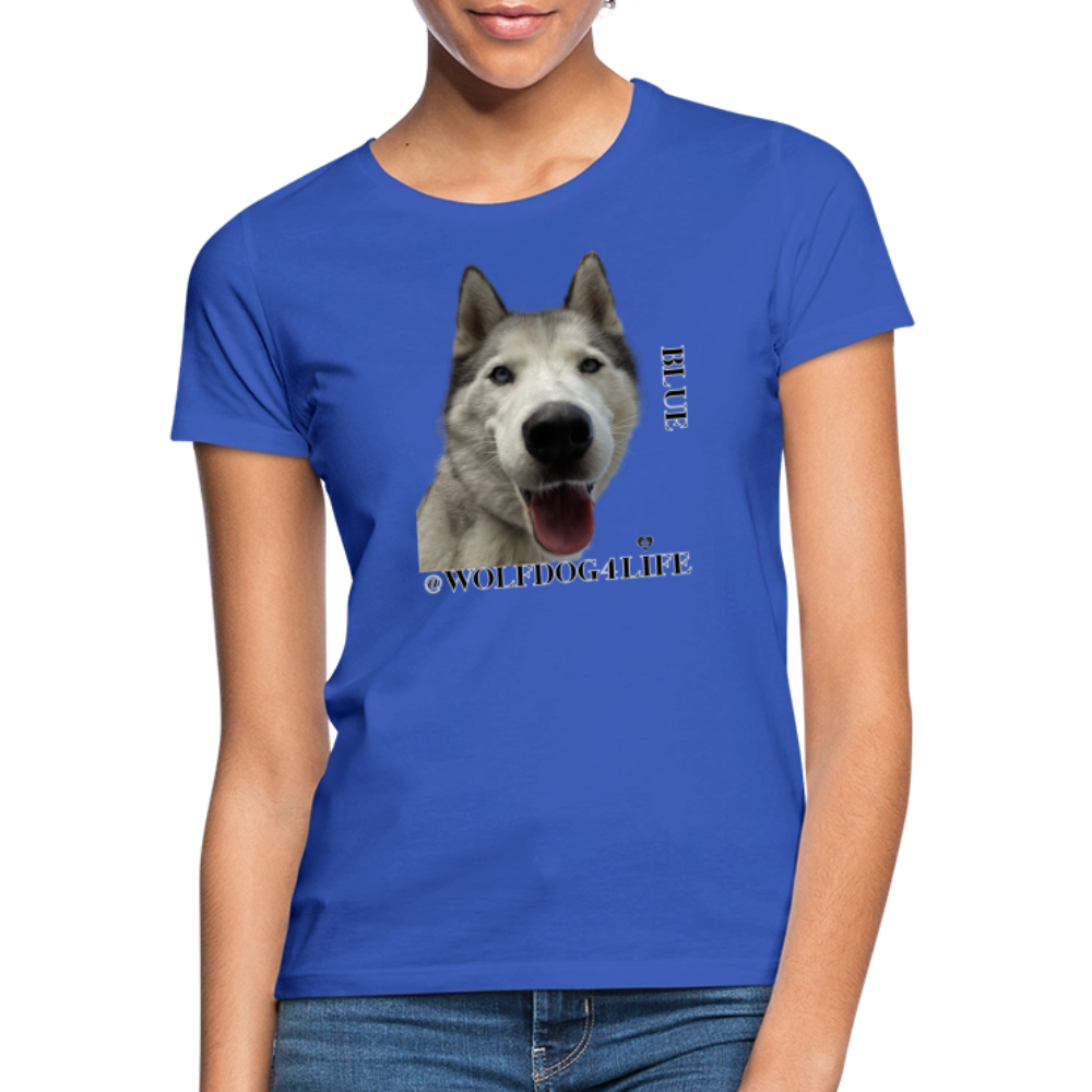 Koszulka damska - błękit królewski