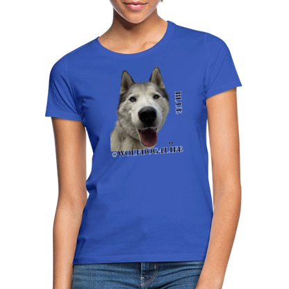 Koszulka damska - błękit królewski