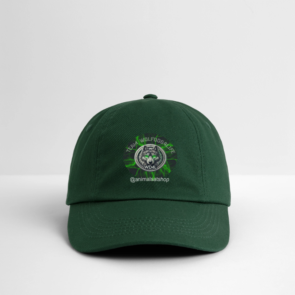 Team Wolfdog4life Offizielle Baseballkappe – Zeig, zu wem du gehörst! - butelkowa zieleń