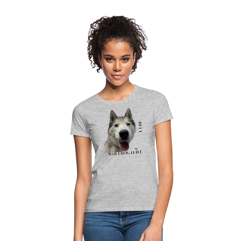 Koszulka damska - szary melanż