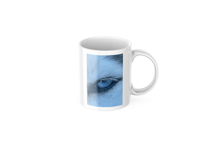 Porcelain Panorama Premium Mug with Askia and Blue – @wolfdog4life Edition